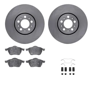 R1 Concepts WFWH1-74051 E- Line Series Brake Rotor W/ Ceramic Brake Pads & Hdw